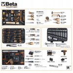 Zestaw narzędzi + wkrętarka 12V w walizce 147 elementów BETA (nr kat. BW2056E/12V/19P)