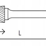 Pilnik obrotowy do metalu z węglika ostrołukowy Ø 8 x 19 mm BETA (nr kat. 426MD/FA8)