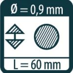 Wkład 0.9 mm biały do ołówka FINE DRY 12 szt. PICA (nr kat. 7032)