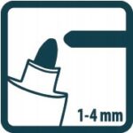 Marker pernamentny biały 1-4 mm PICA (nr kat. 522/52)