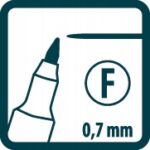 Marker pernamentny czarny 0.7 mm PICA (nr kat. 533/46)