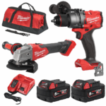 Wiertarko-wkrętarka M18 FPD3 + szlifierka M18 FSAGV125XB + 2 x akumulator M18 B5 + ładowarka M12-18FC + torba Milwaukee