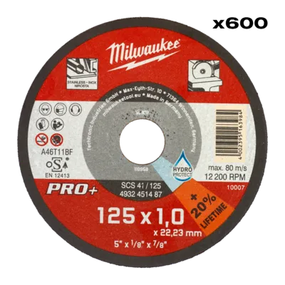 Tarcza do cięcia metalu SCS 41 / 125 x 1 x 22 mm display 600 szt.