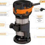 Frezarka jednoręczna krawędziowa trymer 710W CMT12