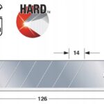 Ostrze łamane 'Rock Hard’ 25 mm 10 szt. CB65C TAJIMA