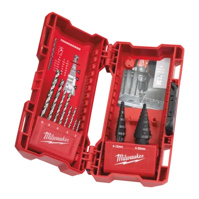 Step & drill bit combo set (10 pc)