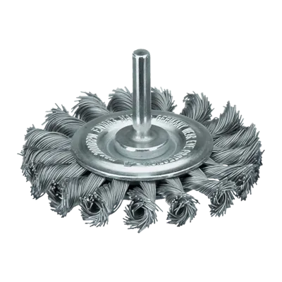 Szczotki tarczowe do szlifierek trzpieniowych, z wiązanym drutem