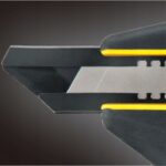 Nóż pistoletowy z wysuwanym ostrzem łamanym 18 mm DC-690 TAJIMA