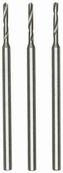 Wiertła ze stali wolframowo-wanadowej fi 1.2 mm 3 szt. trzpień fi 2.35 mm PROXXON