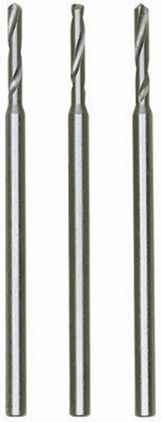 Wiertła ze stali wolframowo-wanadowej fi 1.6 mm 3 szt. trzpień fi 2.35 mm PROXXON