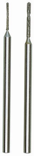 Wiertła diamentowe fi 0.8 i 1.2 mm trzpień fi 2.35 mm PROXXON