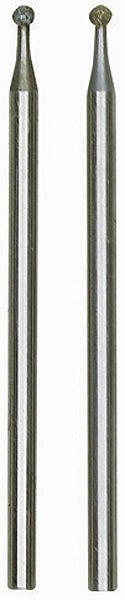 Końcówka szlifierska diamentowa 'kula’ fi 1.8 mm 2 szt. trzpień fi 2.35 mm PROXXON
