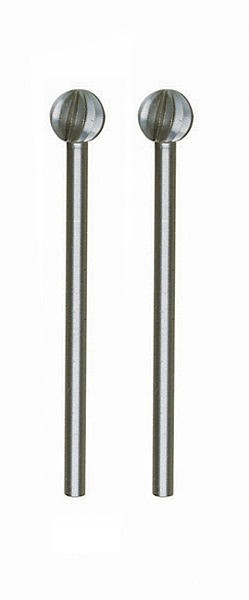 Frez ze stali wolframowo-wanadowej 'kula' fi 6 mm 2 szt. trzpień fi 2.35 mm PROXXON