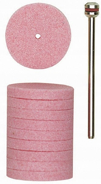 Tarcza szlifierska korundowa fi 22 mm 10 szt. trzpień fi 2.35 mm PROXXON