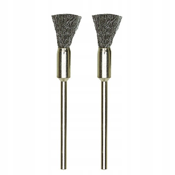 Szczotka druciana 'pędzel’ fi 8 mm 2 szt. trzpień fi 2.35 mm PROXXON