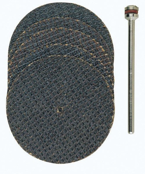 Tarcza tnąca z tlenku aluminium fi 38 mm 5 szt. trzpień fi 2.35 mm PROXXON