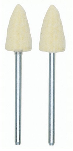 Sztyft polerski filcowy 'stożek’ fi 8 x 15 mm 2 szt. trzpień fi 2.35 mm PROXXON