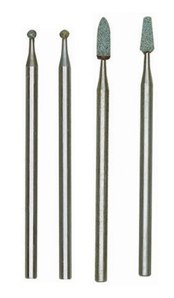 Zestaw szlifierski do obróbki szkła 4 elementy trzpień fi 2.35 mm PROXXON