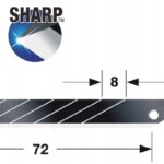 Ostrza łamane 'Razar Black’ 9 mm 10 szt. CB39RB TAJIMA