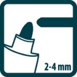 Marker biały olejowy 2-4 mm PICA (nr kat. 524/52)