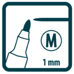 Marker pernamentny czarny precyzyjny fi 1.0 mm PICA (nr kat. 534/46)