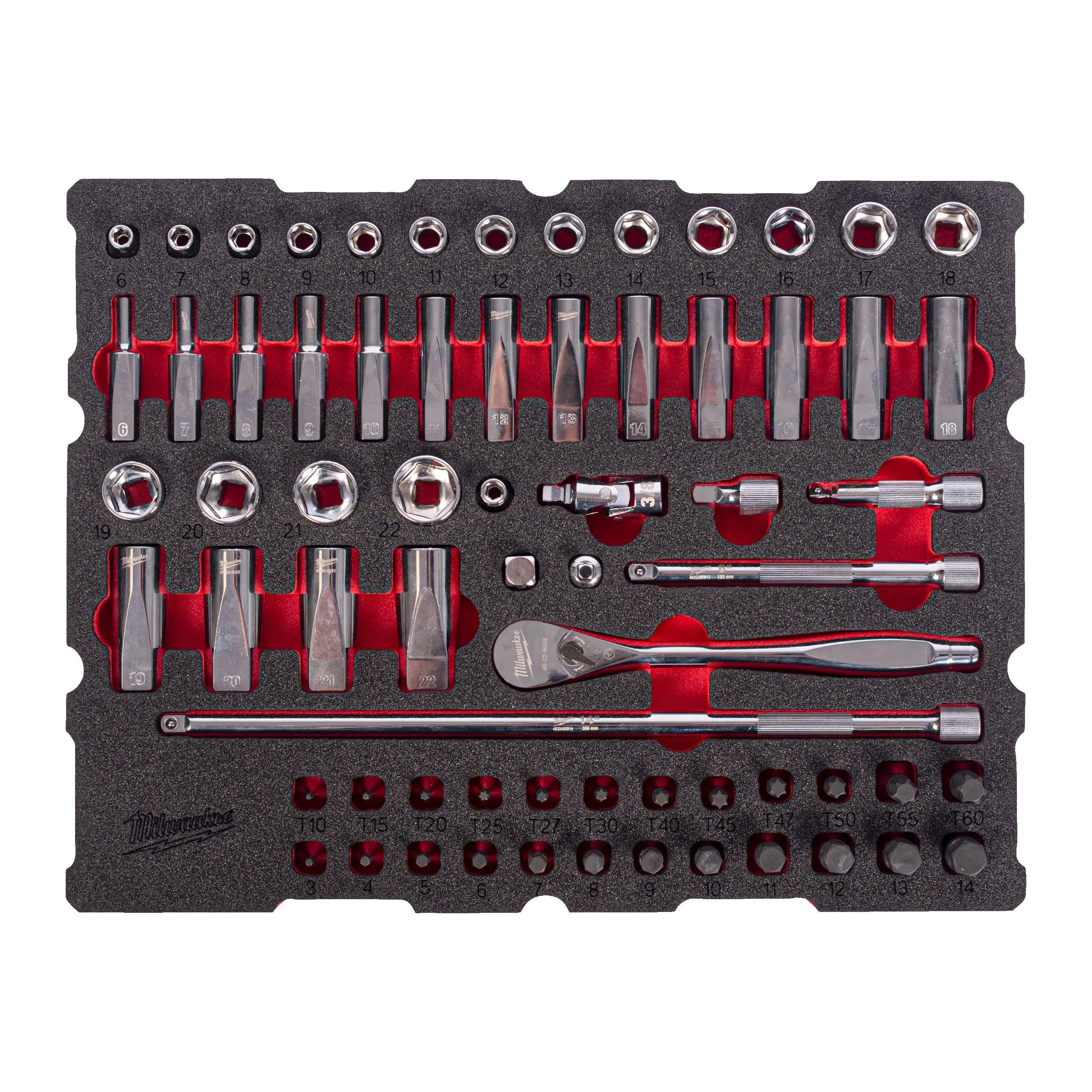 Wkładka piankowa do PACKOUT™ 1/4" 68 elementów Milwaukee