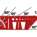 Kątownik stolarski aluminiowy wielofunkcyjny 3D 215x72x63 mm FORTUM (nr kat. 4784104)