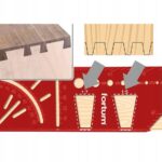 Kątownik stolarski aluminiowy wielofunkcyjny 3D 215x72x63 mm FORTUM (nr kat. 4784104)