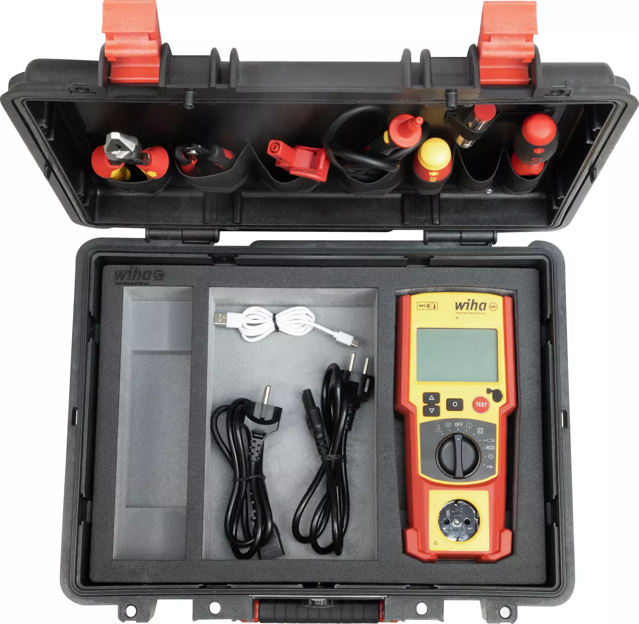 Tester do urządzeń PAT one w walizce seria 25580 WIHA