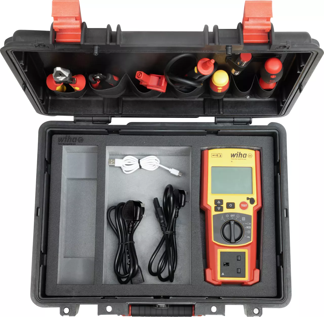 Tester do urządzeń PAT one w walizce seria 25581 WIHA
