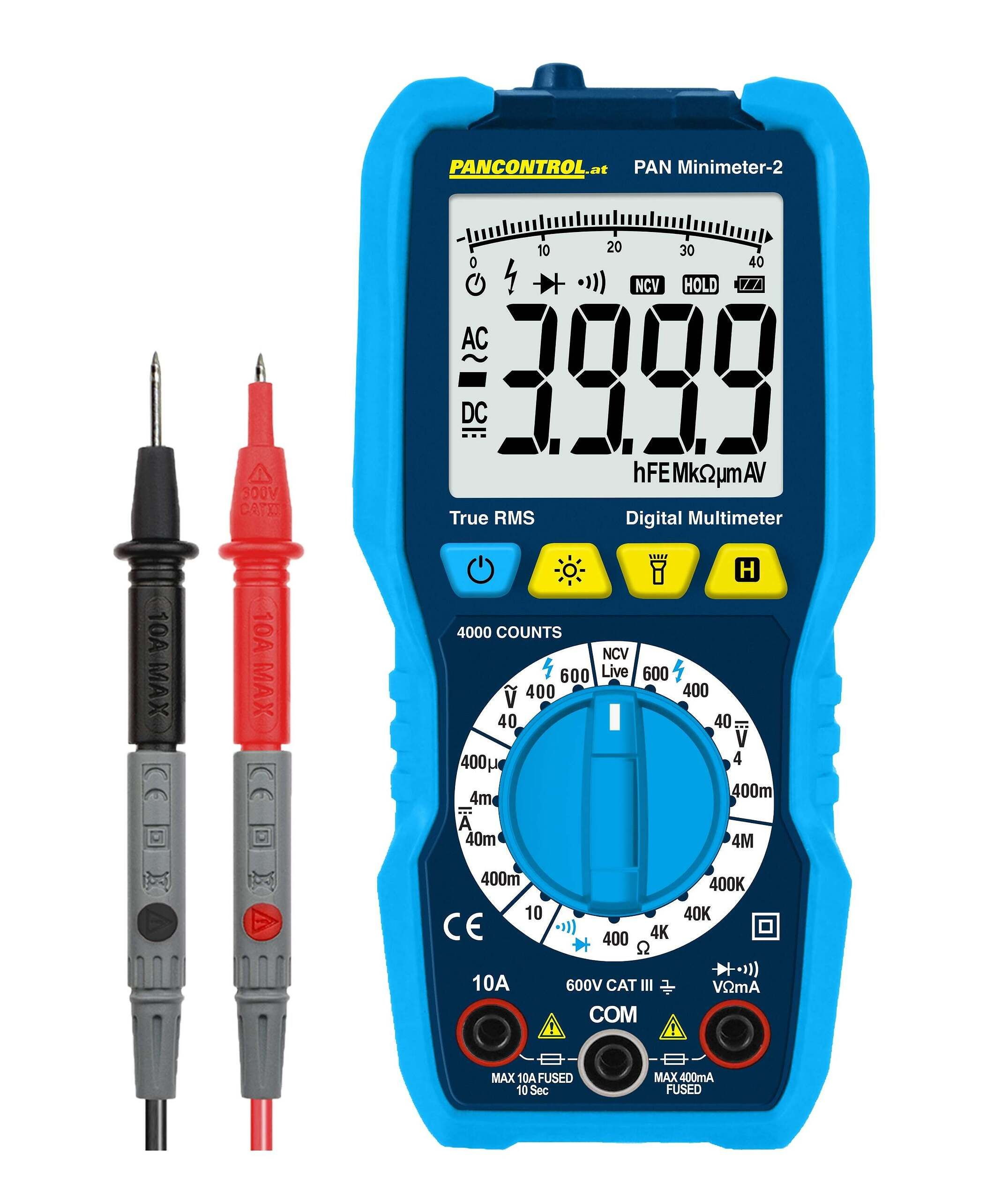 Multimetr cyfrowy PAN MINIMETER-2 CAT III 600V NCV True RMS Pancontrol